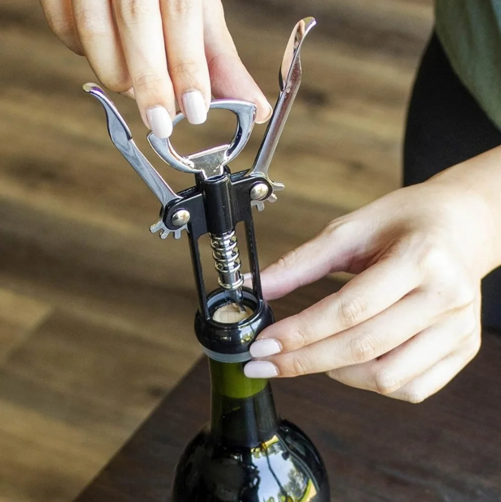 Wine Corkscrew Silver/Black